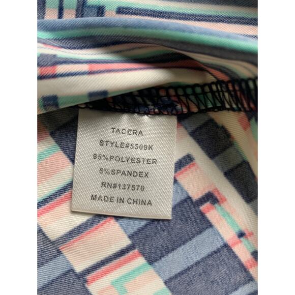 Tacera Geometric Colorful  Keyhole Neck Shift Dress Size L - Picture 6 of 9